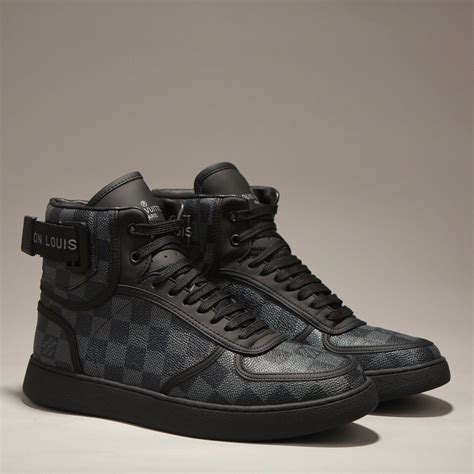 louis vuitton blue high top sneakers|authentic Louis Vuitton sneakers.